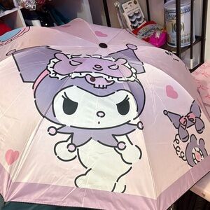 Kuromi Kids Umbrella - Pink and Purple